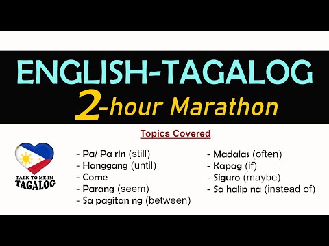 Learn Tagalog: English to Filipino Translation Marathon | Speak Filipino for 2 Hours