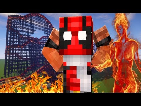 Deadpool Wizard #19 - ROLLER COASTERS & FIRE PEOPLE (Magic Modded Minecraft)
