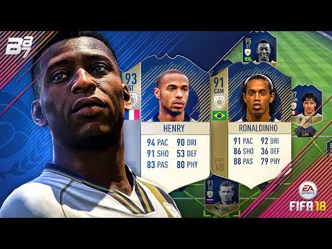 FULL ICON SQUAD BUILDER w/ PELE AND HENRY! | FIFA 18 ULTIMATE TEAM