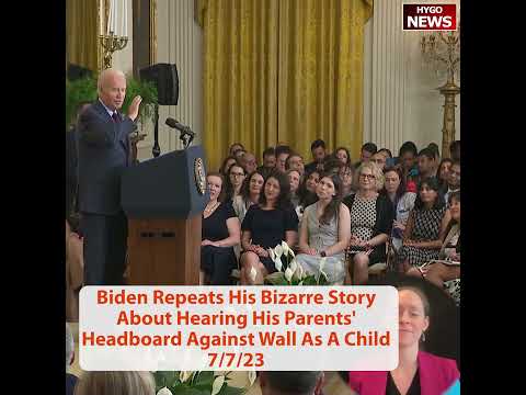 Biden Tells Bizarre Story About Hearing Parents' Headboard Through The Wall As A Child
