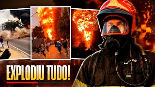 CENÁRIO DE GUERRA EM SÃO PAULO: FÁBRICA QUÍMICA EXPLODE
