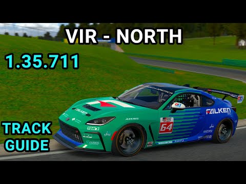Streckenführer VIR North Toyota GR86 iRacing