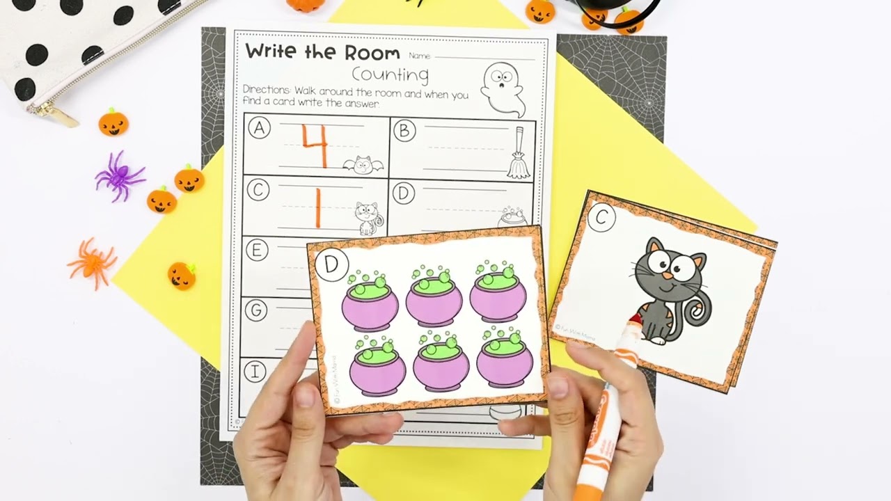 Printable Halloween Activities for preschoolers and kindergarten