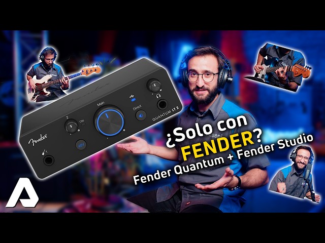 Vídeo relacionado con Fender Quantum Complete Bundle | Kit de estudio de grabación doméstico con interfaz de audio USB-C LT 2, monitores Eris 3.5, Fender Studio Pro, paquete de estudio para principiantes