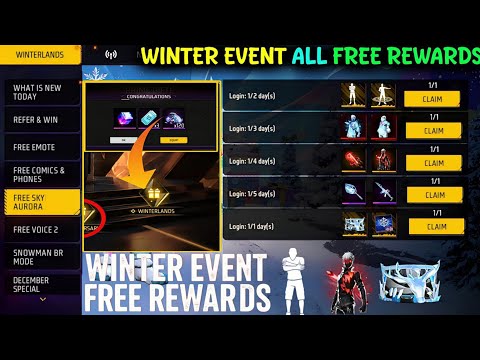 CLAM - ALL FREE REWARDS 🎁 WINTER LAND EVENT 2025 || free fire winterland 2025 rewards 