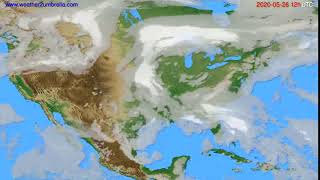 Cloud forecast USA & Canada // modelrun: 00h UTC 2020-05-26
