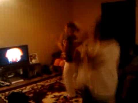 Dawn and eriona dancing