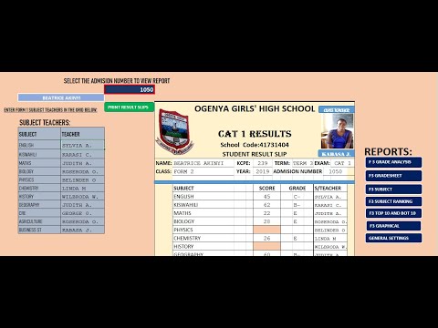 HOW TO AUTOMATICALLY GENERATE MULTIPLE  REPORT CARDS IN EXCEL, EASY WAY