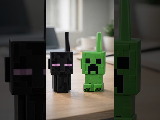 Vídeo relacionado con Minecraft Digital WALKIE Talkie Set Conjunto DE Dos WALKIE TALKIES con Licencia Oficial Minecraft Creeper Esqueleto