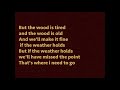 The Wood Song Indigo Girls Lyrics Yellow The Wood Song Indigo Girls Lyrics Yellow