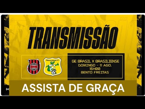 BRASILIENSE X GE BRASIL ASSISTA DE GRAÇA BRASILEIRÃO SÉRIE D OITASVAS DE FINAIS