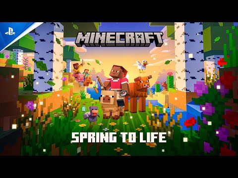 Minecraft - Spring to Life Trailer | PS5 & PS4 Games