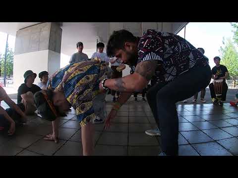 M.Guaxini do Mar e CM.Mão de Onça na Roda de Rua : 11 dias com Mestre Guaxini do Mar em Tokyo