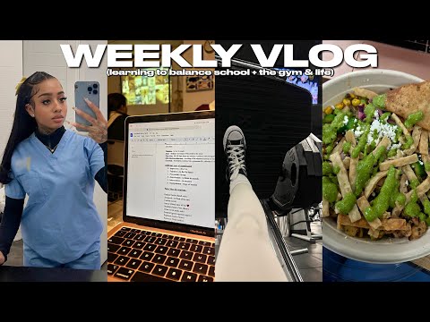WEEKLY VLOG! First Week of Medical School + Studying + Working Out + Balancing Life & School