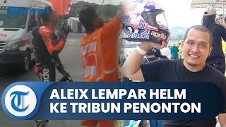 Follower Capai Satu Juta, Aleix Espargaro Menepati Janji Lempar Helm ke Tribun Penonton MotoGP