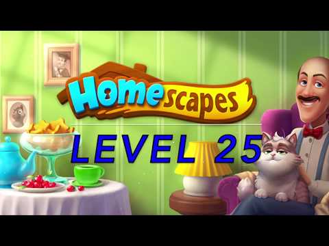 HOMESCAPES WALKTHROUGH LEVEL 25  |NO BOOST|