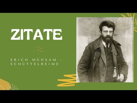 Erich Mühsam - Schüttelreime / 5x ZITATE / #zitierbar #literatur