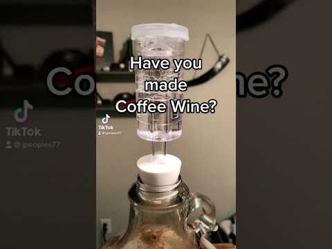 Make Coffee Wine at Home! All you need: water, coffee grounds, sugar, yeast & PATIENCE! #wine #diy