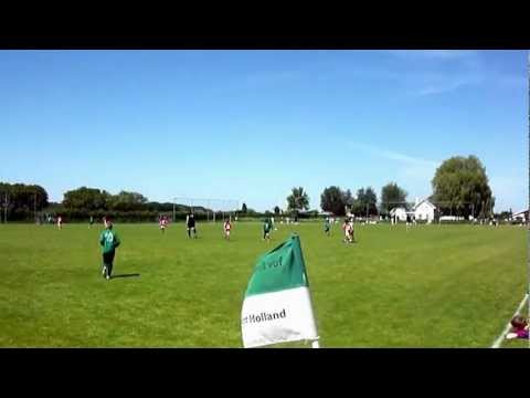 Sponsoring en doelpunt van Unitas'59 tegen Cercle Brugge (intern. F1-toernooi vv Tricht)