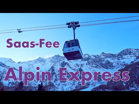 Alpin Express, the world’s first Tricable Gondola Lift in Saas Fee