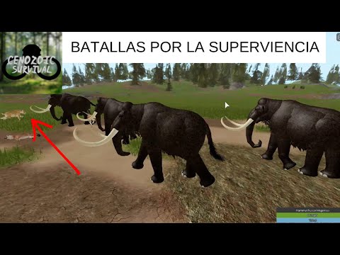 BATALLAS POR LA SUPERVIVENCIA EN CENOZOIC SURVIVAL ROBLOX - GAMEPLAY ESPAÑOL 2020