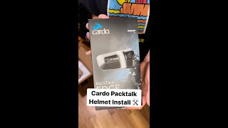 Cardo Packtalk Edge Helmet Install