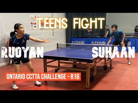 Suhaan GULATI [2243] vs Ruoyan YANG [909] - Open R16 - Ontario CCTTA Challenge