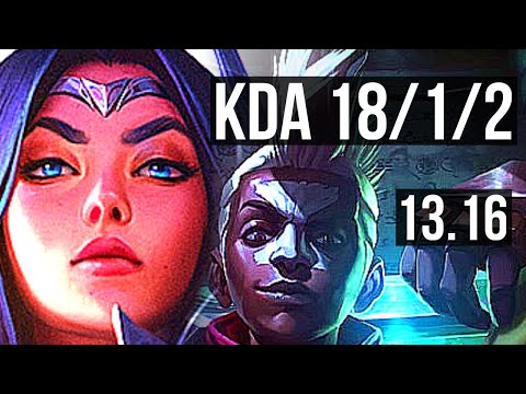 IRELIA vs EKKO (MID) | 18/1/2, Legendary, 600+ games, 1.2M mastery | KR Diamond | 13.16