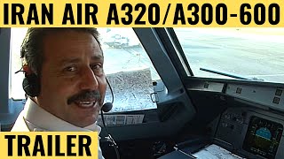 preview picture of video 'Iran Air A320 / A300-600 - Cockpit Video - Flightdeck Action - Flights In The Cockpit'
