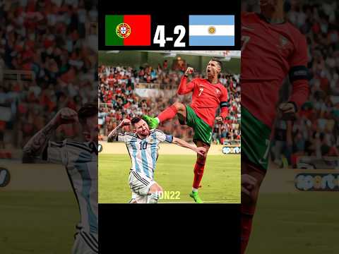What.. || Portugal vs Argentina Highlights imaginary 2090 #ronaldo #football #messi