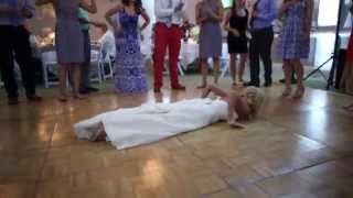 Bride does the worm