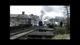 preview picture of video 'West Country pacific 34101 'Hartland' at Grosmont'