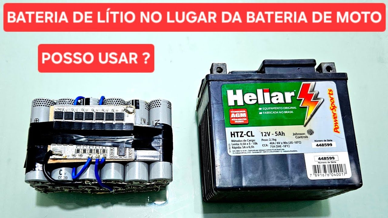 BATERIA DE LÍTIO NA MOTO , DA PRA USAR ?