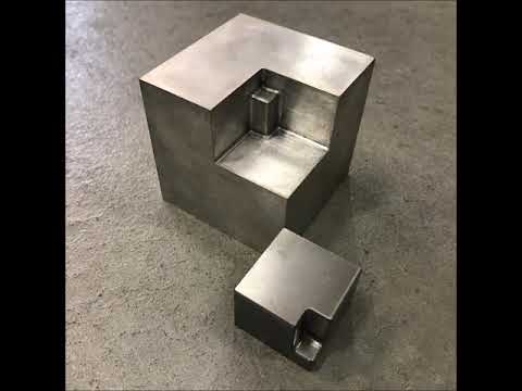 Visual Algebra - XY Pegboard: Example: Cube made of magnesium and wolfram