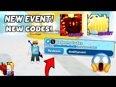 NEW DUALITY EVENT *SECRET* CODES IN BUBBLE GUM SIMULATOR INFINITY! NEW FEATURES! - Roblox