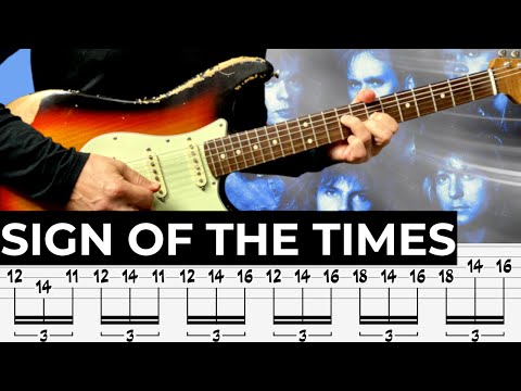 Sign Of The Times | Europe | Guitar Cover | TAB