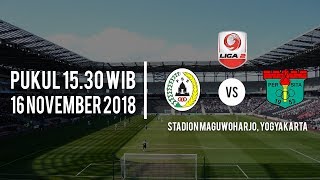 Live Streaming TV One PSS Sleman Vs Persita Tangerang, Jumat (16/11/2018) Pukul 15.30 WIB