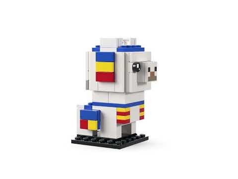 Vidéo LEGO BrickHeadz 40625 : Lama (Minecraft)