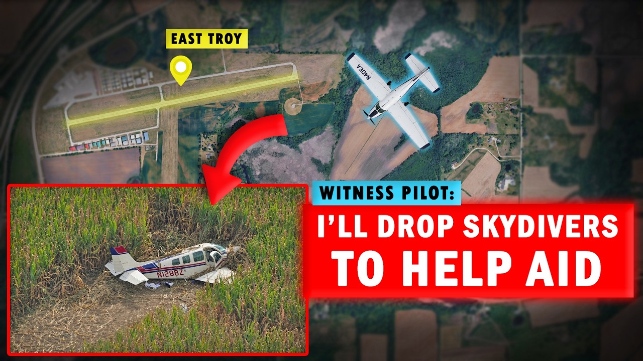 Skydivers Jump to Help Survivors of Plane Crash!