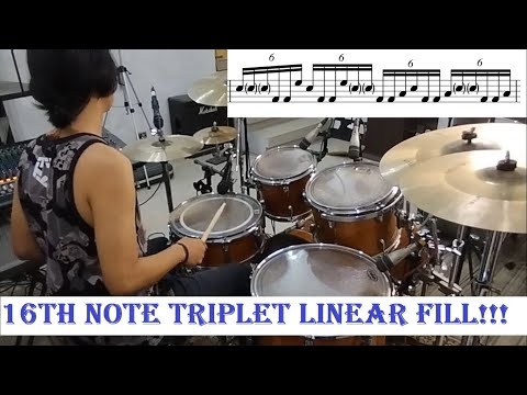 16th Note Triplet  Linear Fill # 3