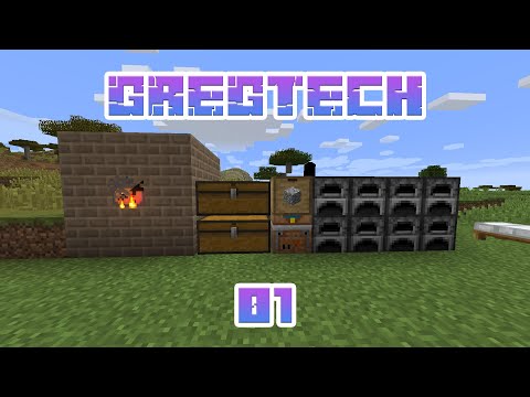 Прохождение сборки GregTech Community Pack | Ep 1 [Коксовая печь]