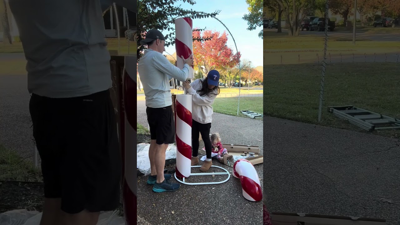 Outdoor Christmas Decor Candy Cane Christmas Decor | Decorate with Me Outdoor Holiday Decorations