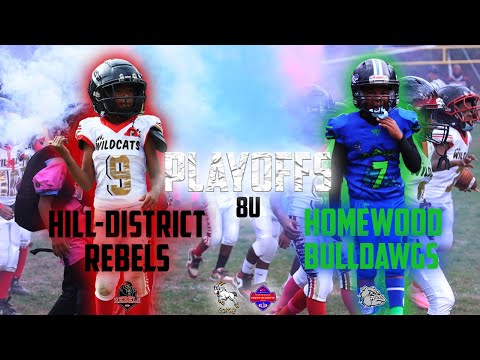 OVERTIME MADNESS!| SPYAI PLAYOFFS Hill District vs Homewood 8U 2025 GOATME
