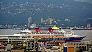 Fog, Mountains & Disney Magic - Wonder Spins into Vancouver on a Moody Monday Morning Alaska Cruise