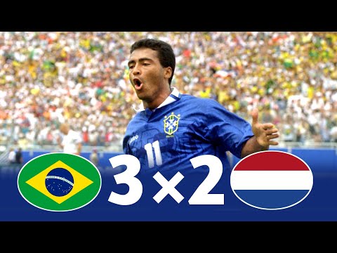 Brazil 3×2 Netherlands | 1994 World Cup Quarter Final Extended Highlights & All Goals HD