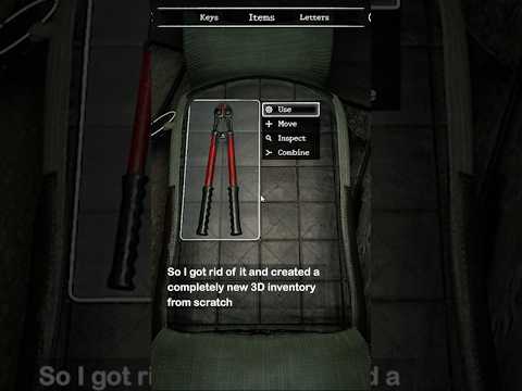 I created a 3D INVENTORY SYSTEM for my Horror Game | Unity Devlog #devblog #gamedevelopment