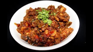 how to make pepper chicken-pepper chicken recipe dry-spicy andhra chicken curry