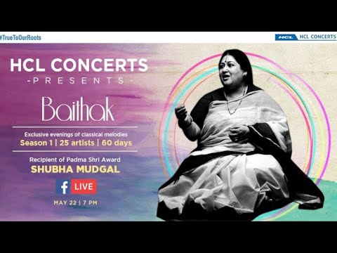 Shubha Mudgal | HCL Concerts presents Baithak - Episode 22
