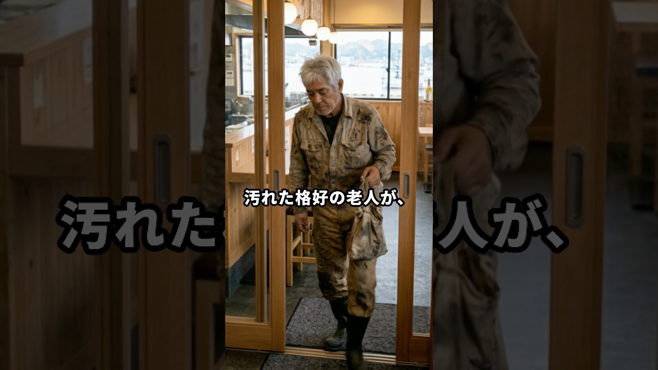 「お前ら、出てけ」汚れた老人を笑った客を追い出した店主。。#シニア #スカッとする話 #感動する話