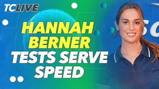 Hannah Berner, Chris Eubanks, and CoCo Vandeweghe test their serve speeds 🔥 | TC Live